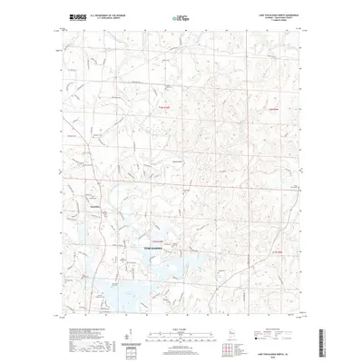 2020 Map of Lake Tuscaloosa North, 2020 Print