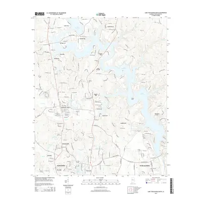 2014 Map of Lake Tuscaloosa South, 2014 Print