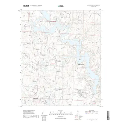 2020 Map of Lake Tuscaloosa South, 2020 Print