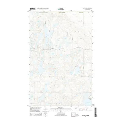 2014 Map of Lake Upsilon, 2014 Print
