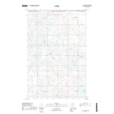 2017 Map of Lake Upsilon, 2017 Print