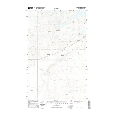 2014 Map of Lake Upsilon SE, 2014 Print