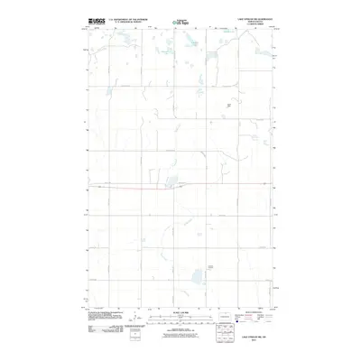 2011 Map of Lake Upsilon SW, 2011 Print