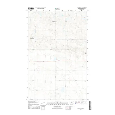 2014 Map of Lake Upsilon SW, 2014 Print