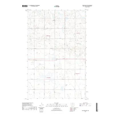 2017 Map of Lake Upsilon SW, 2017 Print