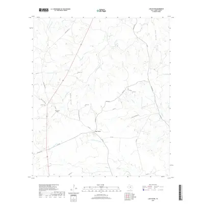 2019 Map of Lake Victor, 2019 Print