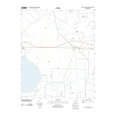 2010 Map of Lake Waccamaw East, 2010 Print