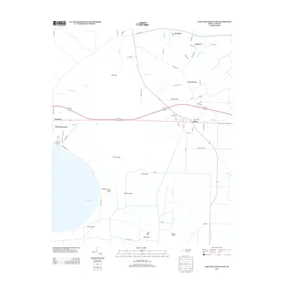 2013 Map of Lake Waccamaw East, 2013 Print