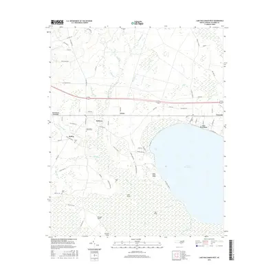 2016 Map of Lake Waccamaw West, 2016 Print