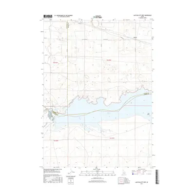 2017 Map of Lake Walcott West, 2017 Print