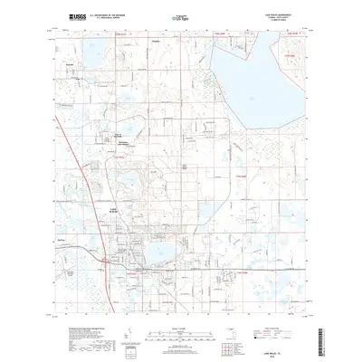 2018 Map of Lake Wales, 2018 Print