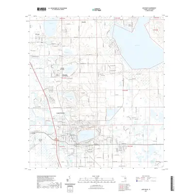 2021 Map of Lake Wales, 2021 Print