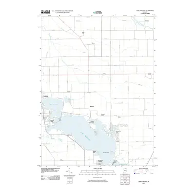 2010 Map of Lake Wawasee, 2010 Print