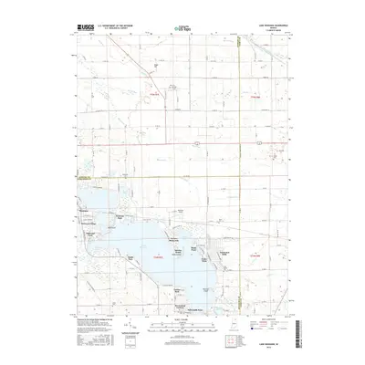 2016 Map of Lake Wawasee, 2016 Print