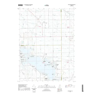 2019 Map of Lake Wawasee, 2019 Print