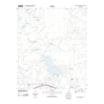 2010 Map of Lake Weatherford, 2010 Print