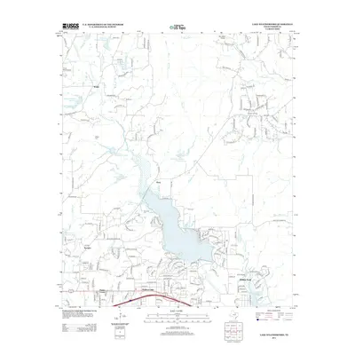 2012 Map of Lake Weatherford, 2012 Print