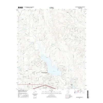 2016 Map of Lake Weatherford, 2016 Print