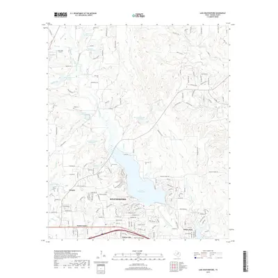 2019 Map of Lake Weatherford, 2019 Print