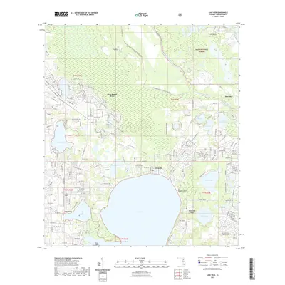 2021 Map of Lake Weir, 2021 Print