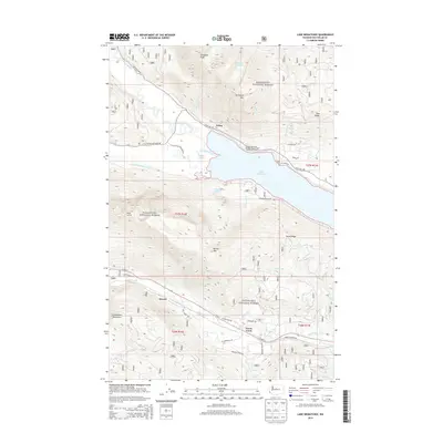 2014 Map of Lake Wenatchee, 2014 Print