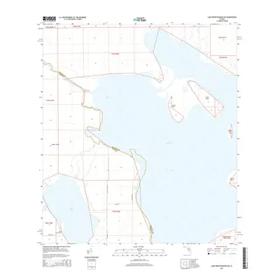 2015 Map of Lake Weohyakapka NE, 2015 Print