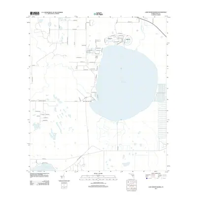 2012 Map of Lake Weohyakapka, 2012 Print