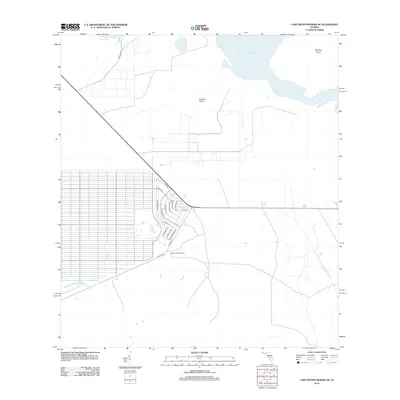 2012 Map of Lake Weohyakapka SE, 2012 Print