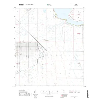 2021 Map of Lake Weohyakapka SE, 2021 Print