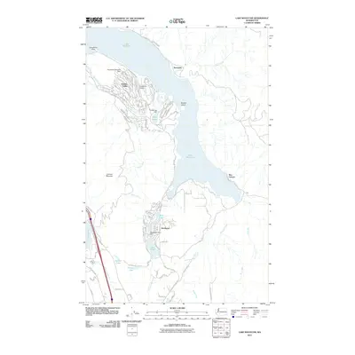 2011 Map of Lake Whatcom, 2011 Print