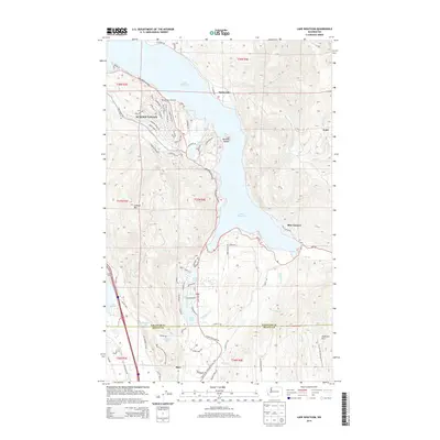 2014 Map of Lake Whatcom, 2014 Print