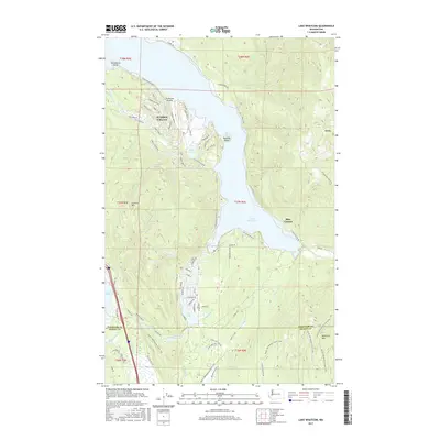 2017 Map of Lake Whatcom, 2017 Print
