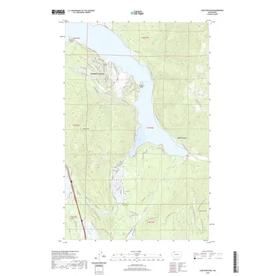 2020 Map of Lake Whatcom, 2020 Print