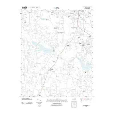 2010 Map of Lake Wheeler, 2010 Print
