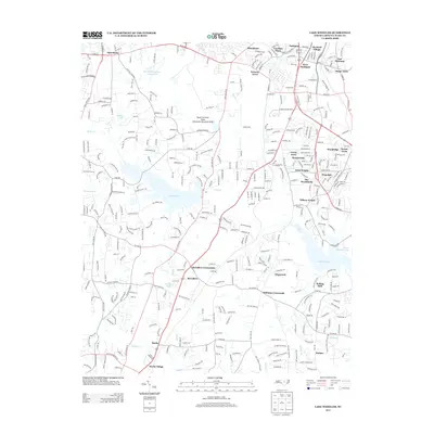 2013 Map of Lake Wheeler, 2013 Print