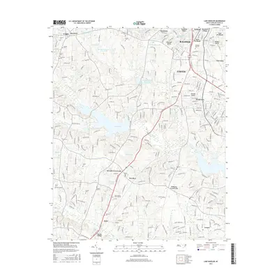 2016 Map of Lake Wheeler, 2016 Print