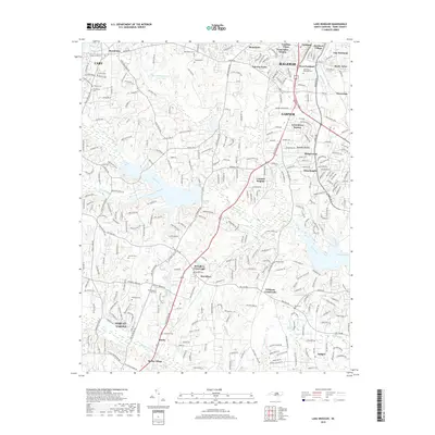 2019 Map of Lake Wheeler, 2019 Print