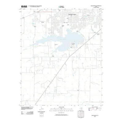 2010 Map of Lake Wichita, 2010 Print