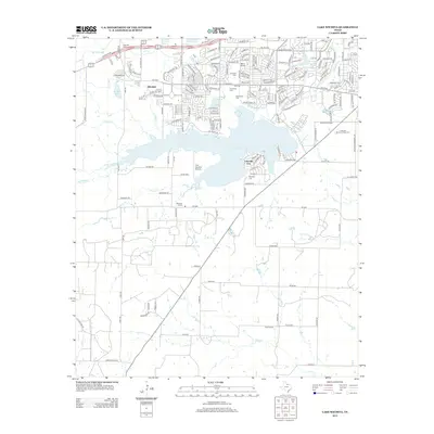 2012 Map of Lake Wichita, 2012 Print