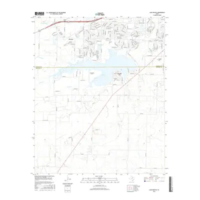 2016 Map of Lake Wichita, 2016 Print