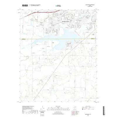 2019 Map of Lake Wichita, 2019 Print