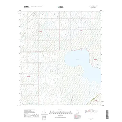 2018 Map of Lake Wimico, 2018 Print