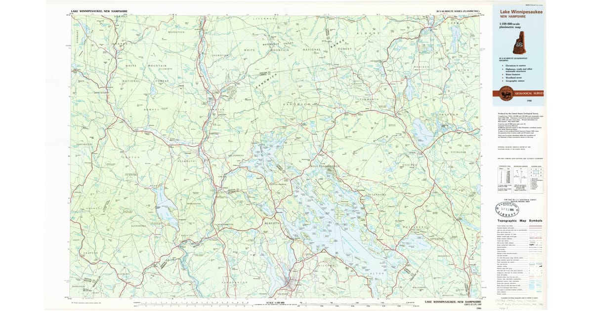 1980s Maps of Brookfield NH - Lake Winnipesaukee Grafton County Nh Usgs Topo 1986 Og 1200x630 