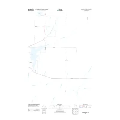 2013 Map of Lake Winter, 2013 Print