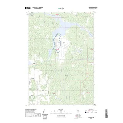 2023 Map of Lake Winyah, 2023 Print