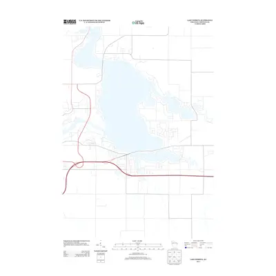 2013 Map of Lake Wissota, 2013 Print