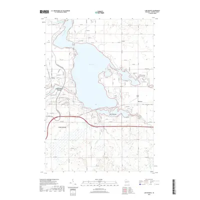 2018 Map of Lake Wissota, 2018 Print