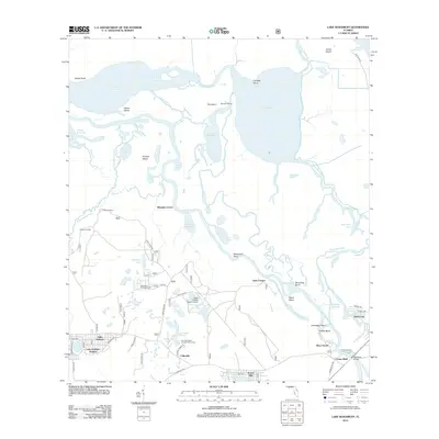 2012 Map of Lake Woodruff, 2012 Print