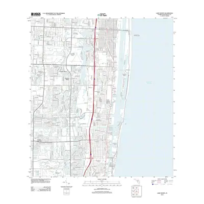 2012 Map of Lake Worth, 2012 Print