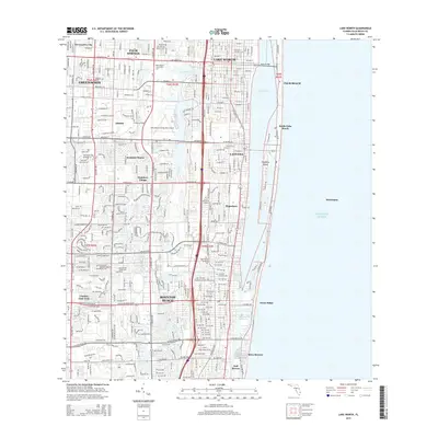2015 Map of Lake Worth, 2015 Print